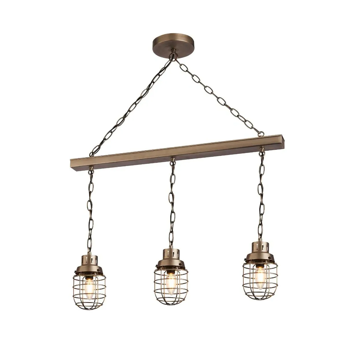 Edmunston 3-Light Ceiling Bar Pendant - Matt Pewter product
