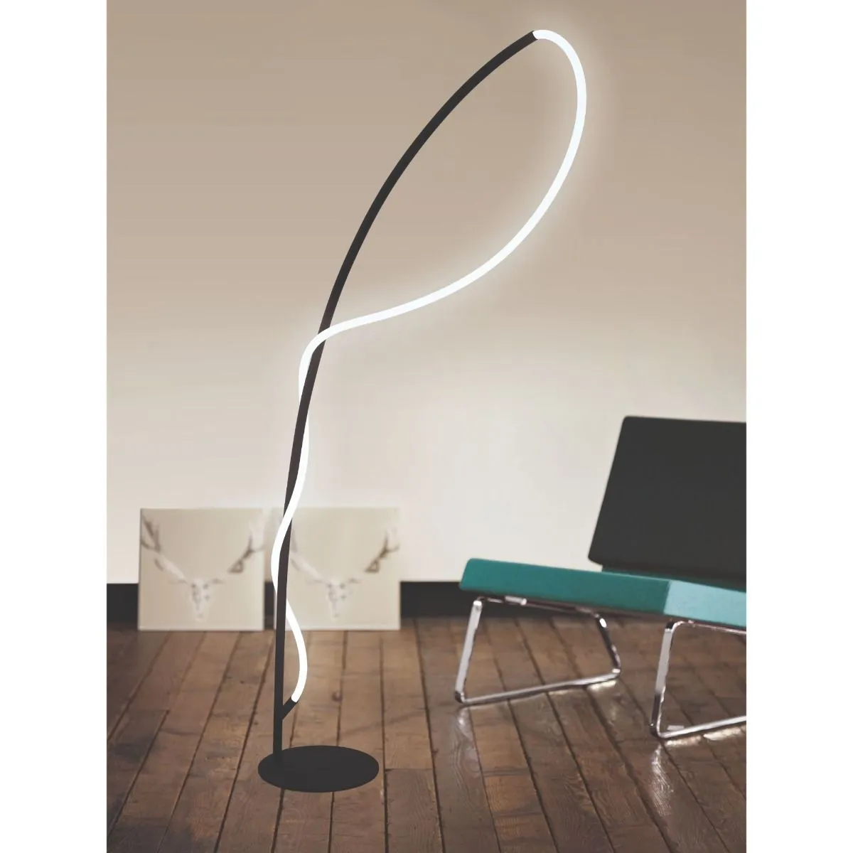 Egidonella LED Arc Floor Lamp - Black product