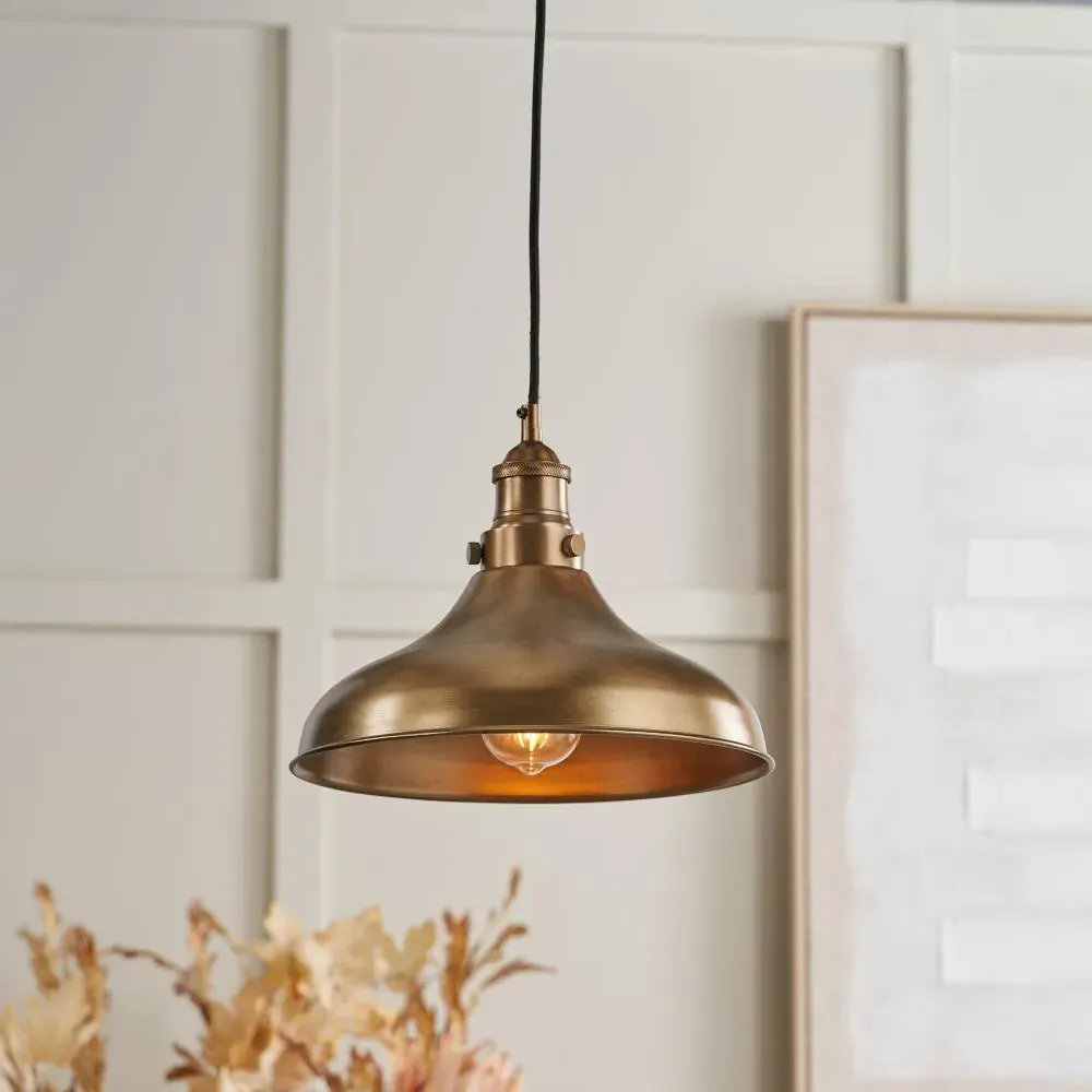 Ellis Ceiling Pendant Adjustable - Antique Brass, Aluminium product
