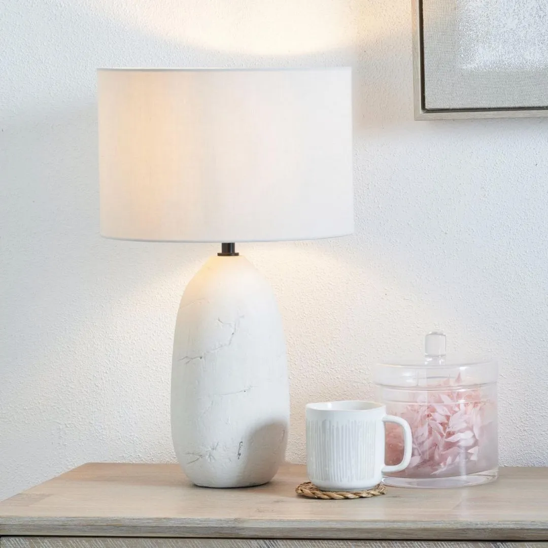 Erika Ceramic Table Lamp - White product