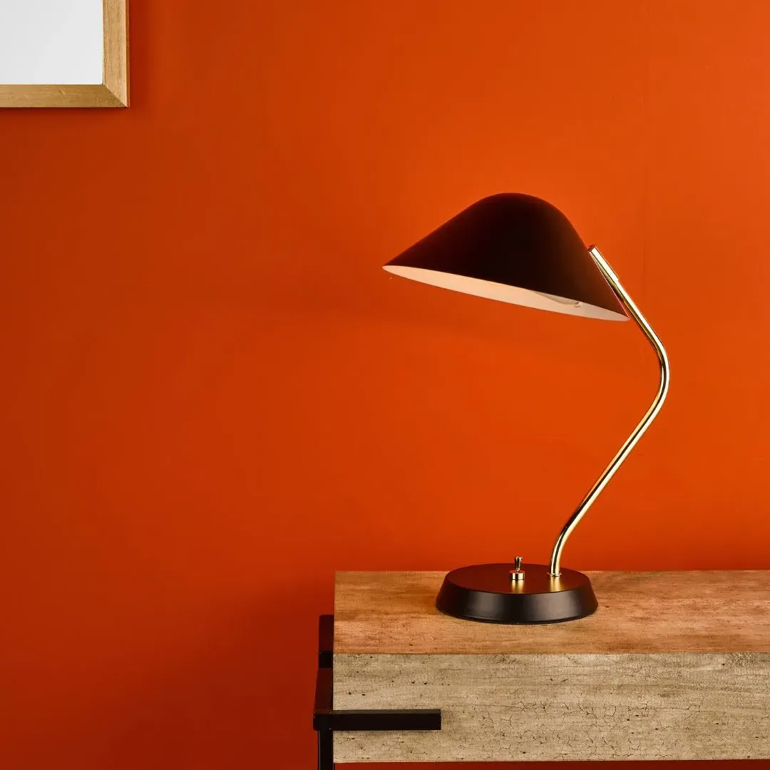 Erna Desk Table Lamp - Black, Brass product