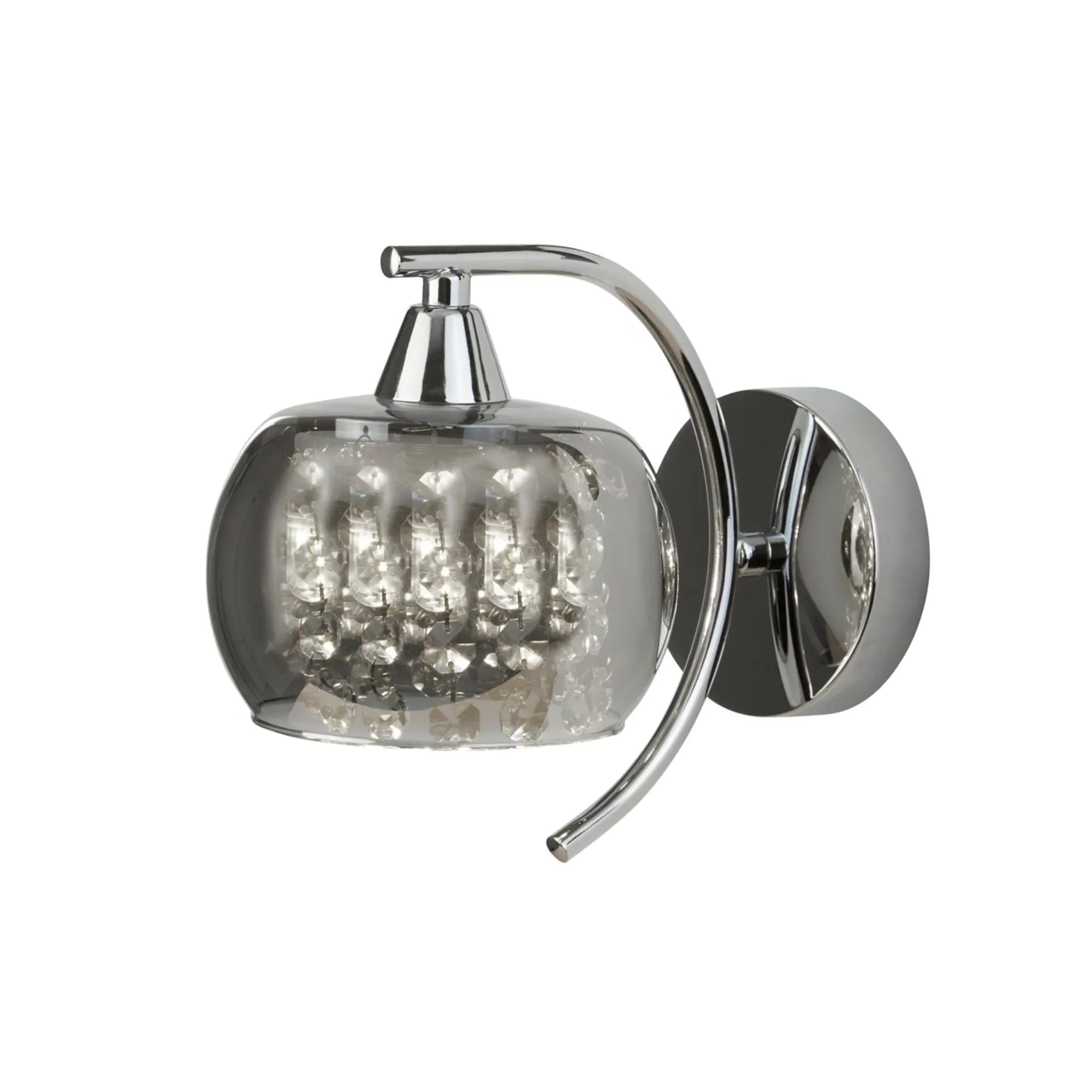 Escada Wall Light - Chrome, Smoked Glass product
