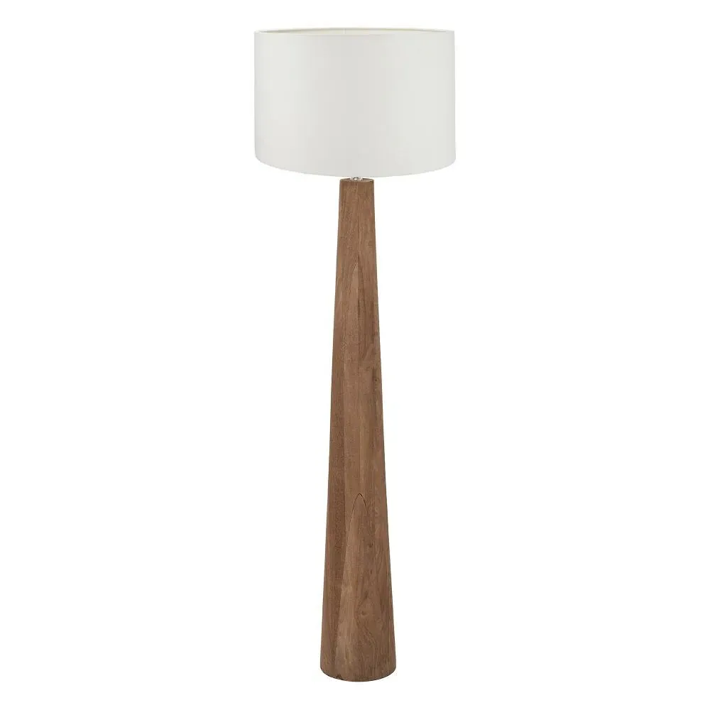 Esha Floor Lamp - Natural Wood, Fabric product