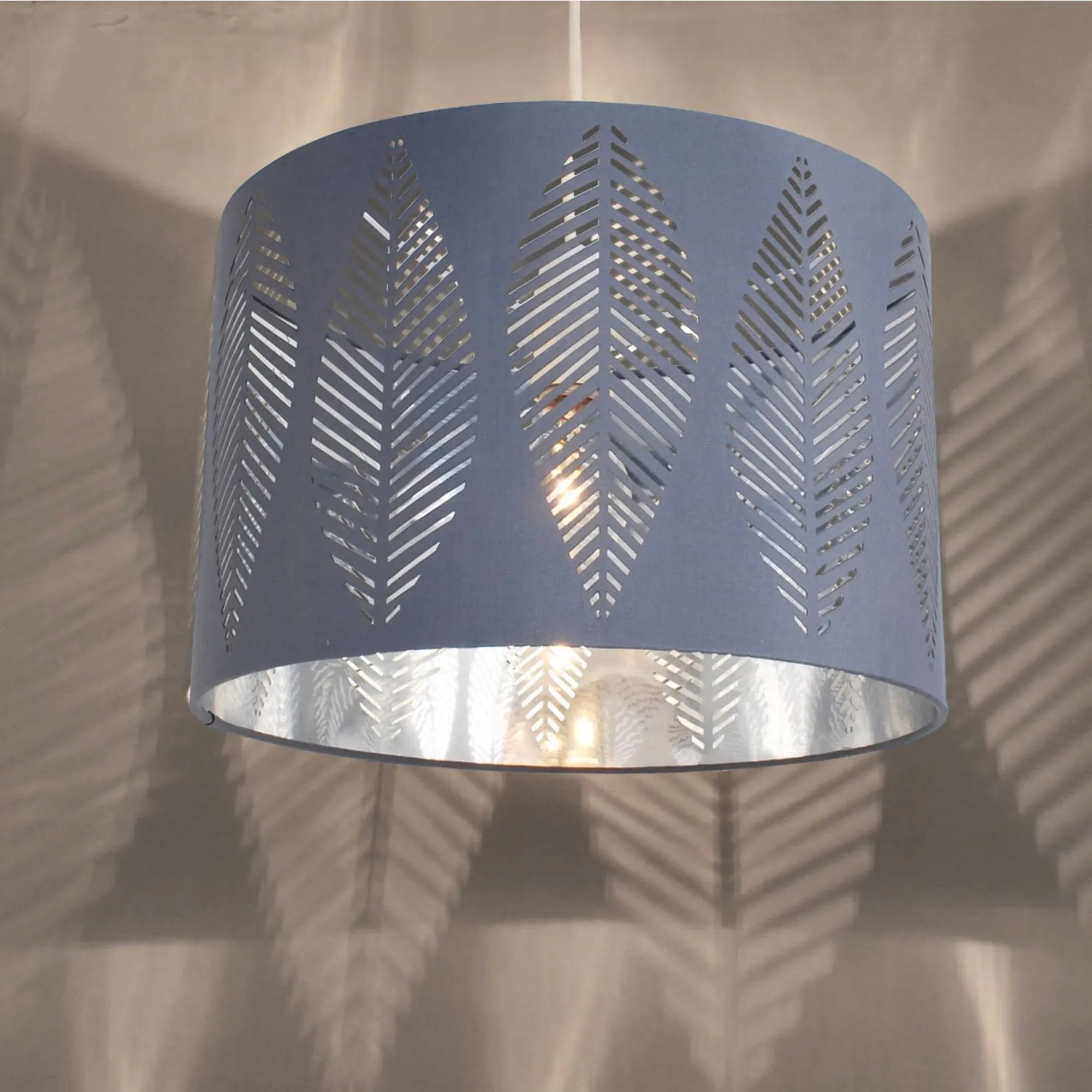 Esme Pendant Light Shade - Grey, Cotton Weave product