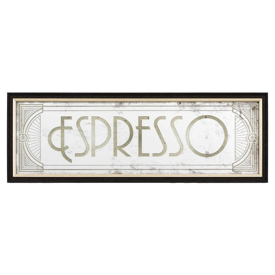 Espresso Rectangular Wall Mirror - Black product