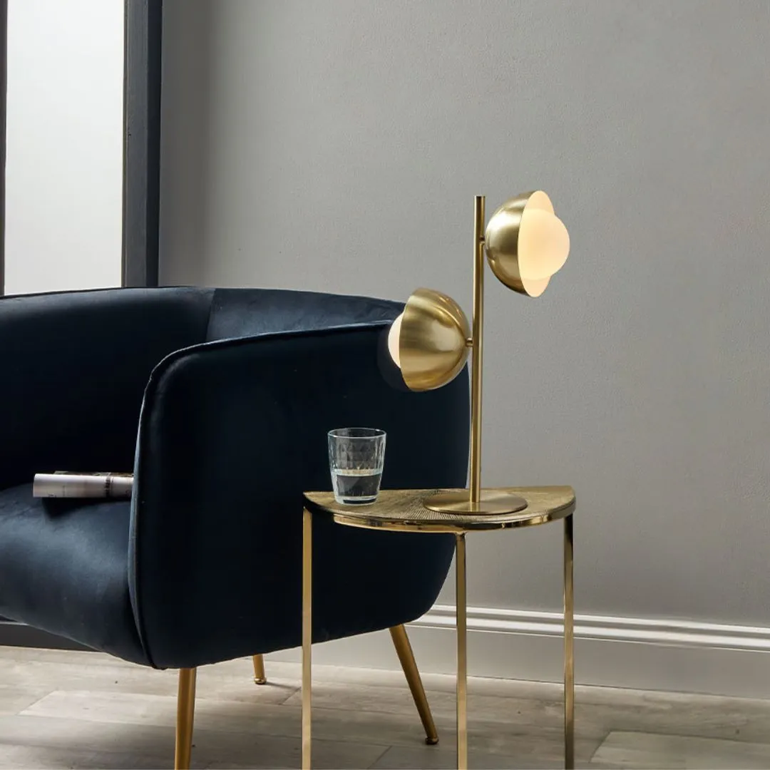 Estellle 2-Light Table Lamp - Brushed Brass product