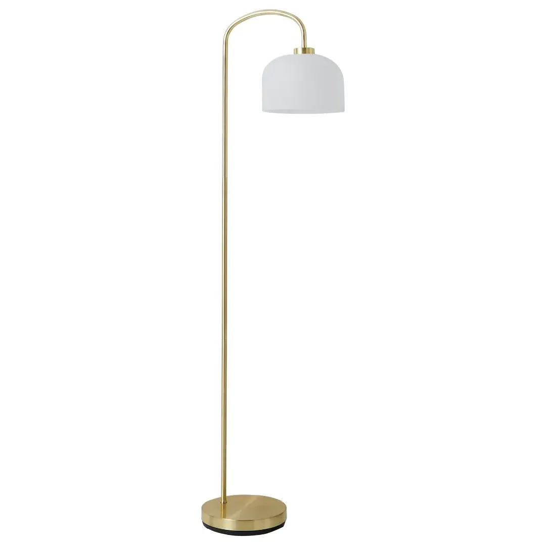 Everdeen Floor Lamp - Satin Brass, Glass product