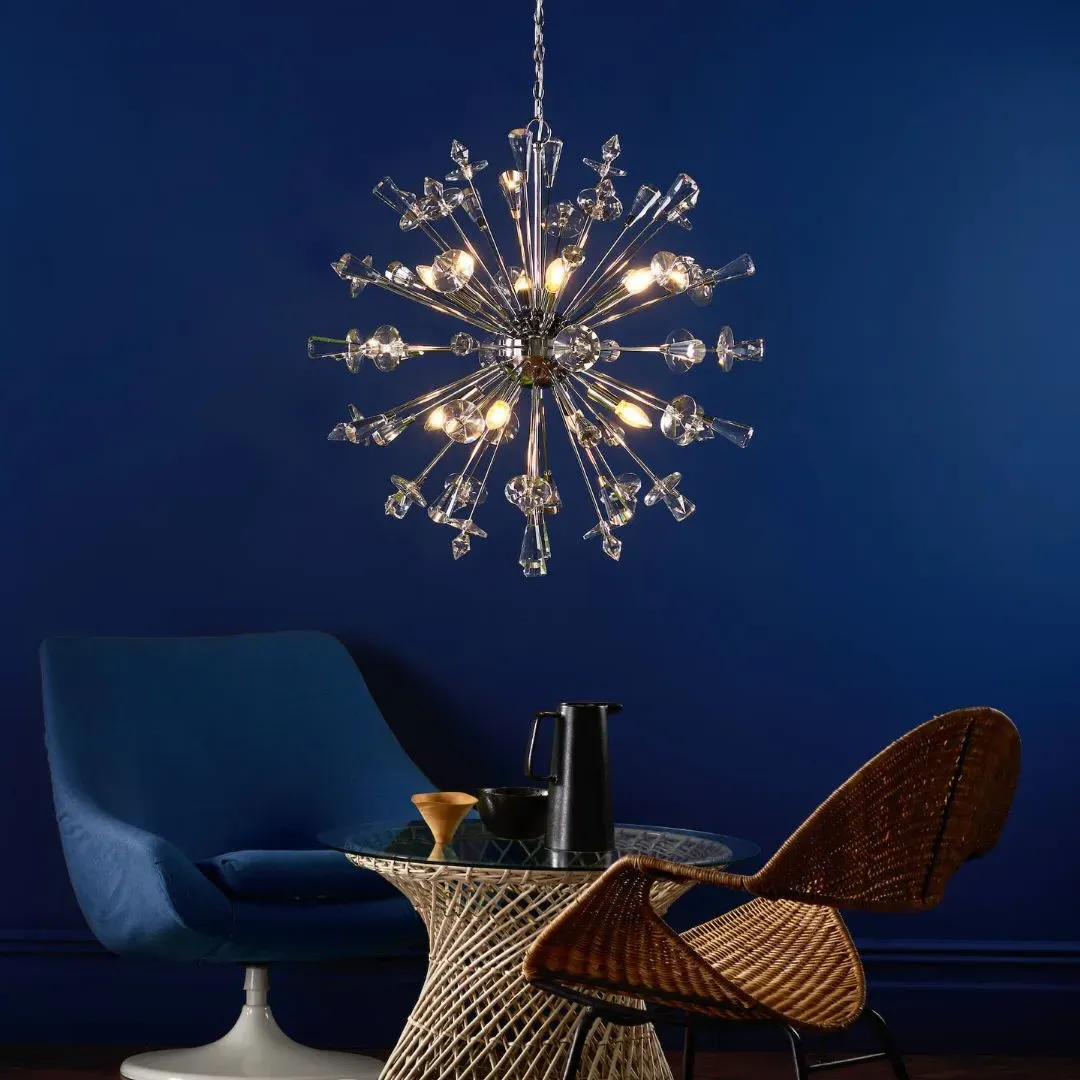 Exodus 8-Light Pendant Ceiling Light - Polished Chrome, Crystal product
