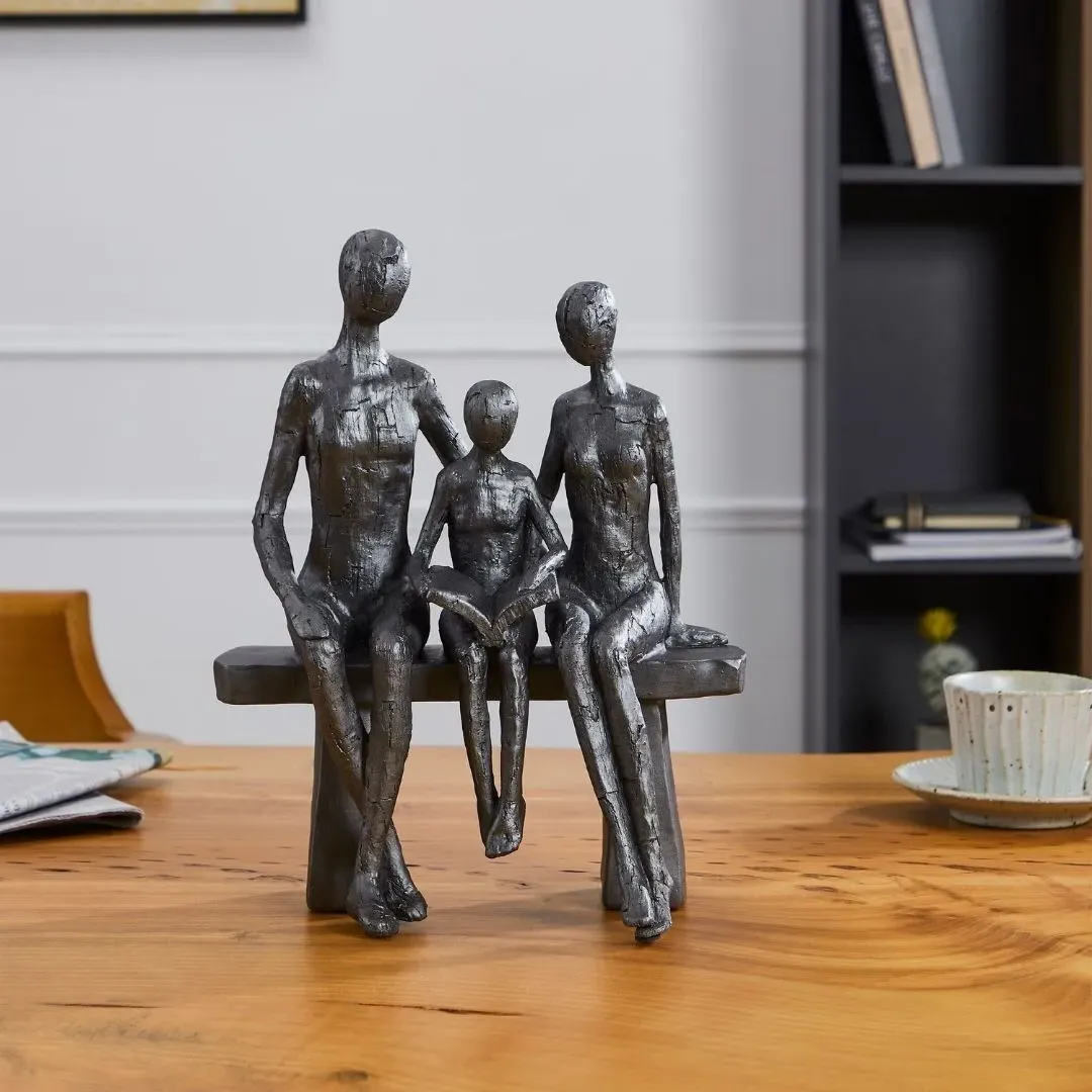 Family Figure Ornamental Sculpture - Metal product