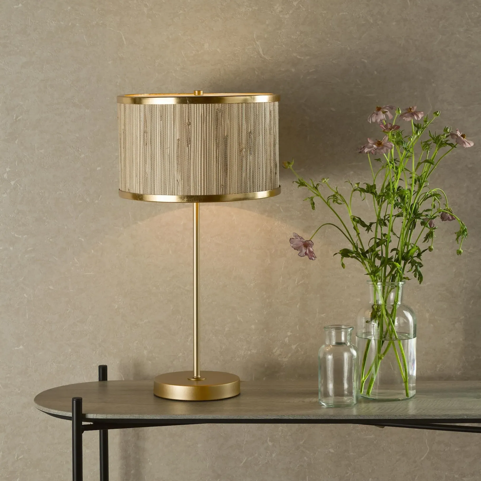 Fenella Table Lamp - Gold, Seagrass product