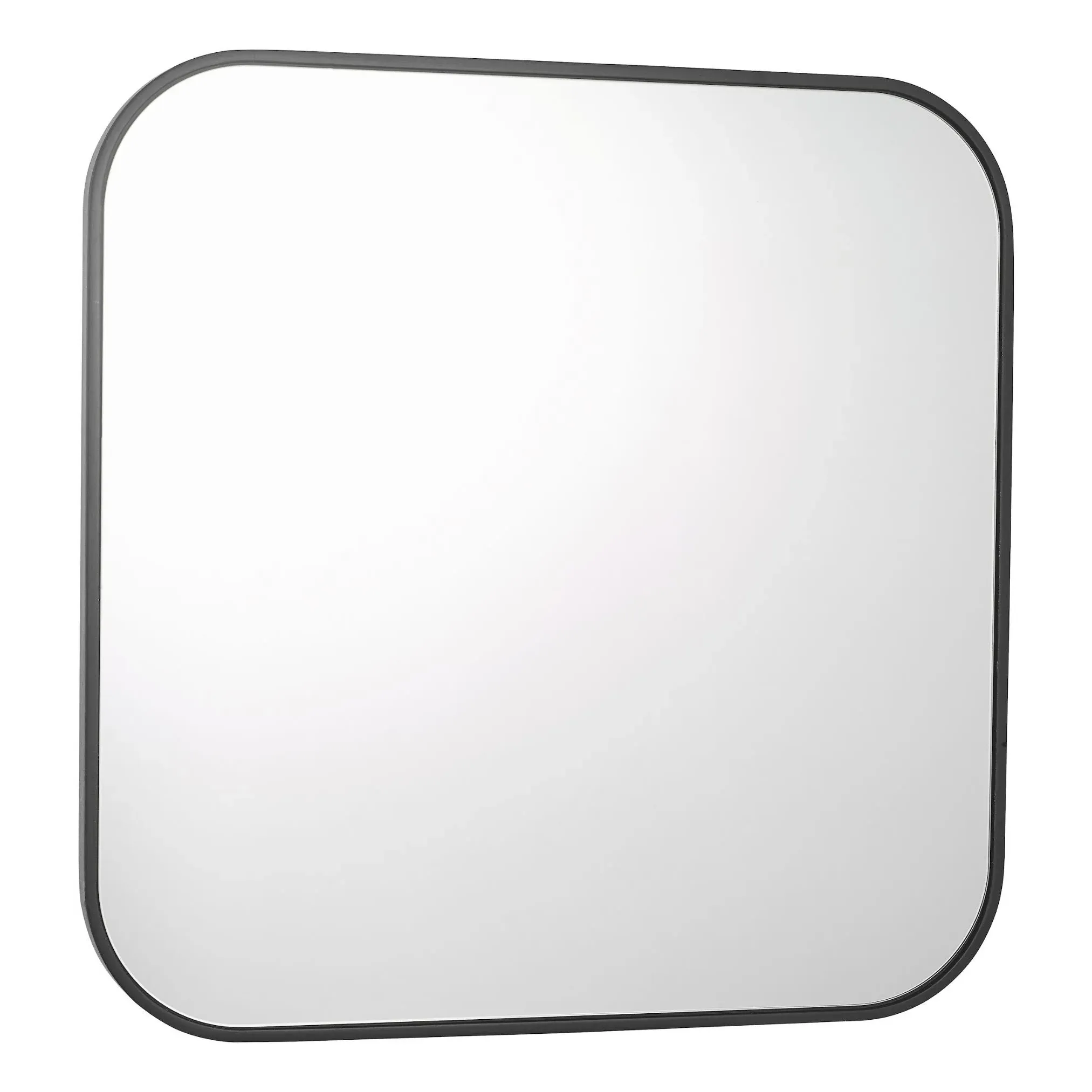Firuz Square Wall Mirror - Black, Metal product