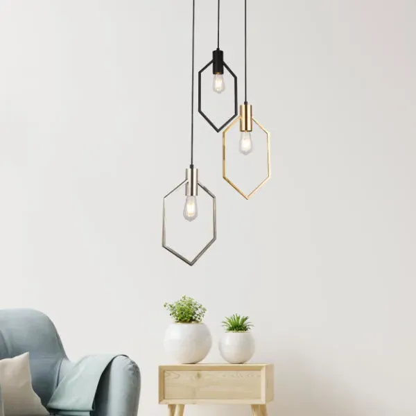 Fleet 3-Light Ceiling Pendant - Matt Black product