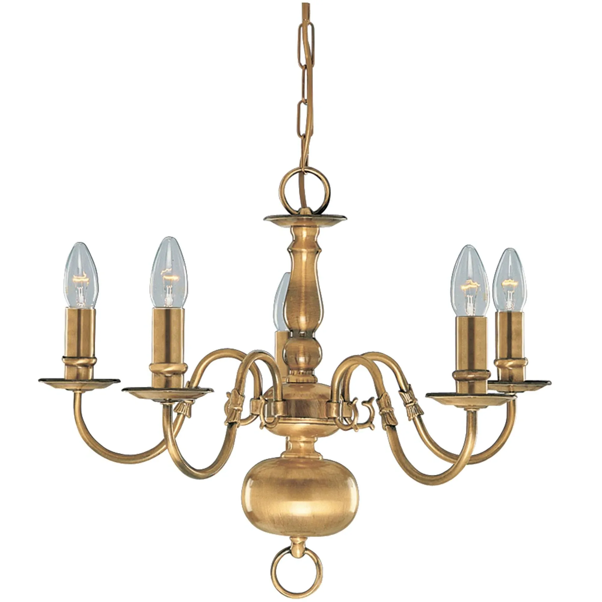 Flemish Chandelier - Antique Brass product