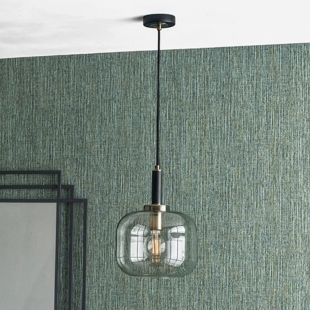 Florence Pendant Ceiling Light - Black, Glass product