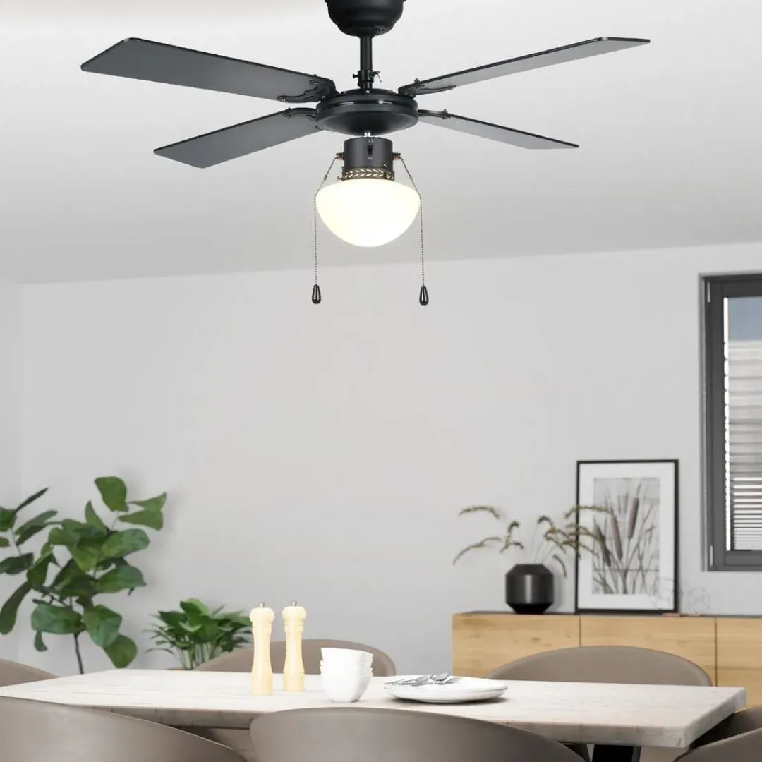Fortaleza Ceiling Fan Light - Matte Black, MDF product