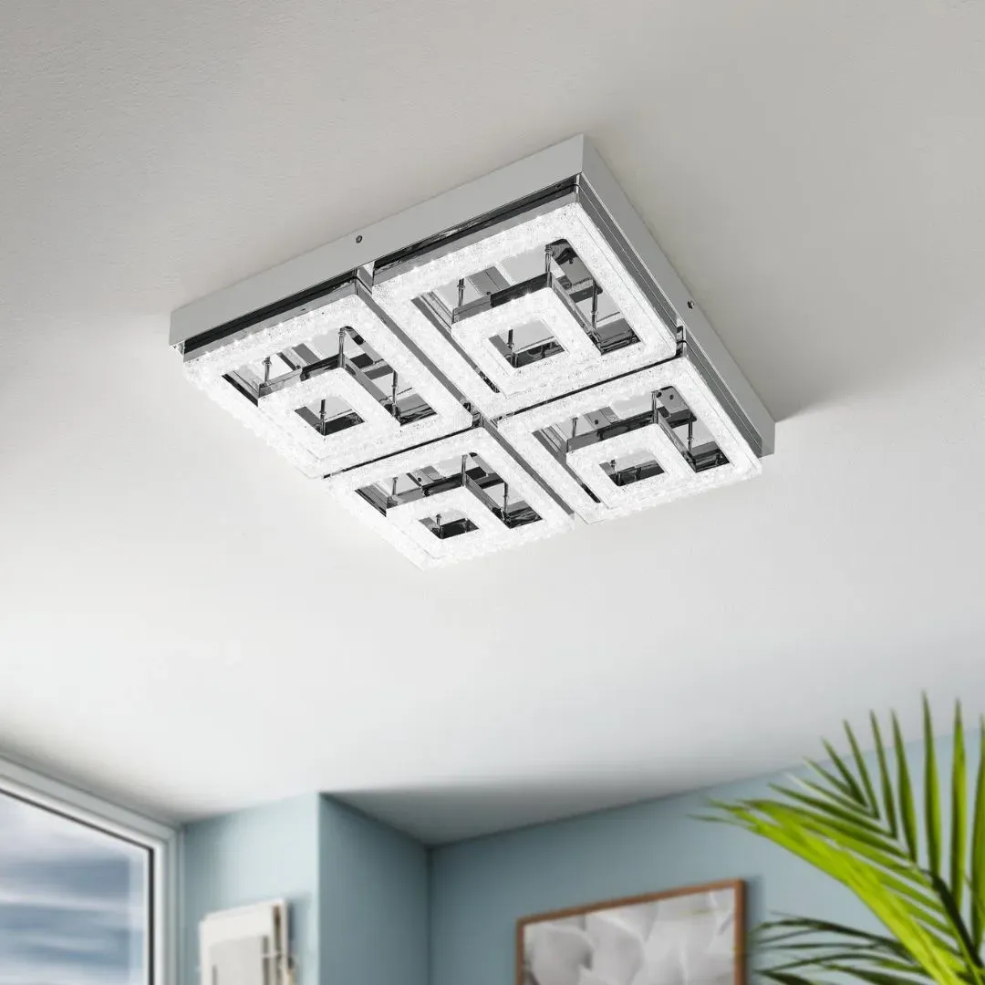 Fradelo Large 4-Light LED Flush Ceiling Light - Polished Chrome product