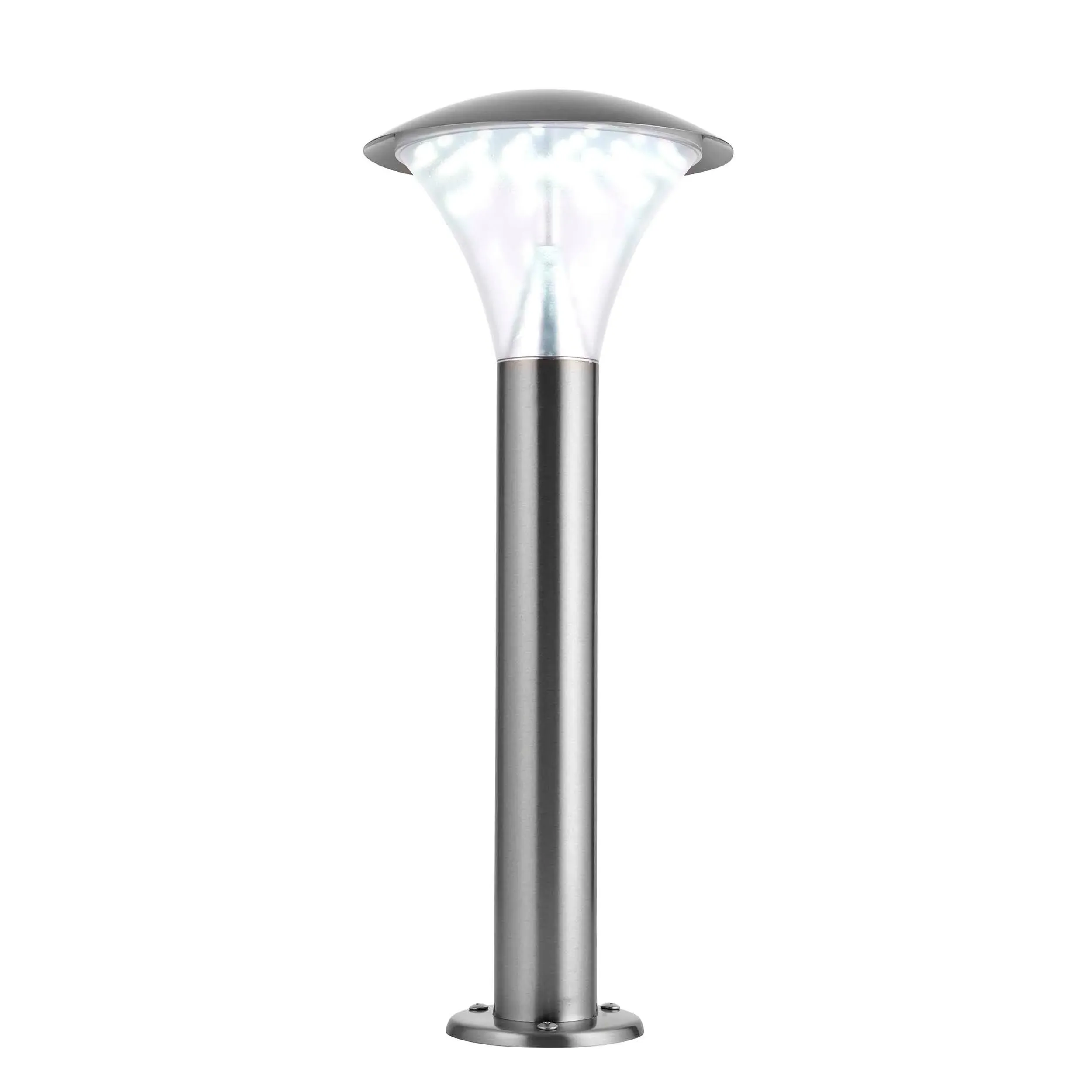 Francis LED Outdoor Floor Post - Brushed Stainless Steel product