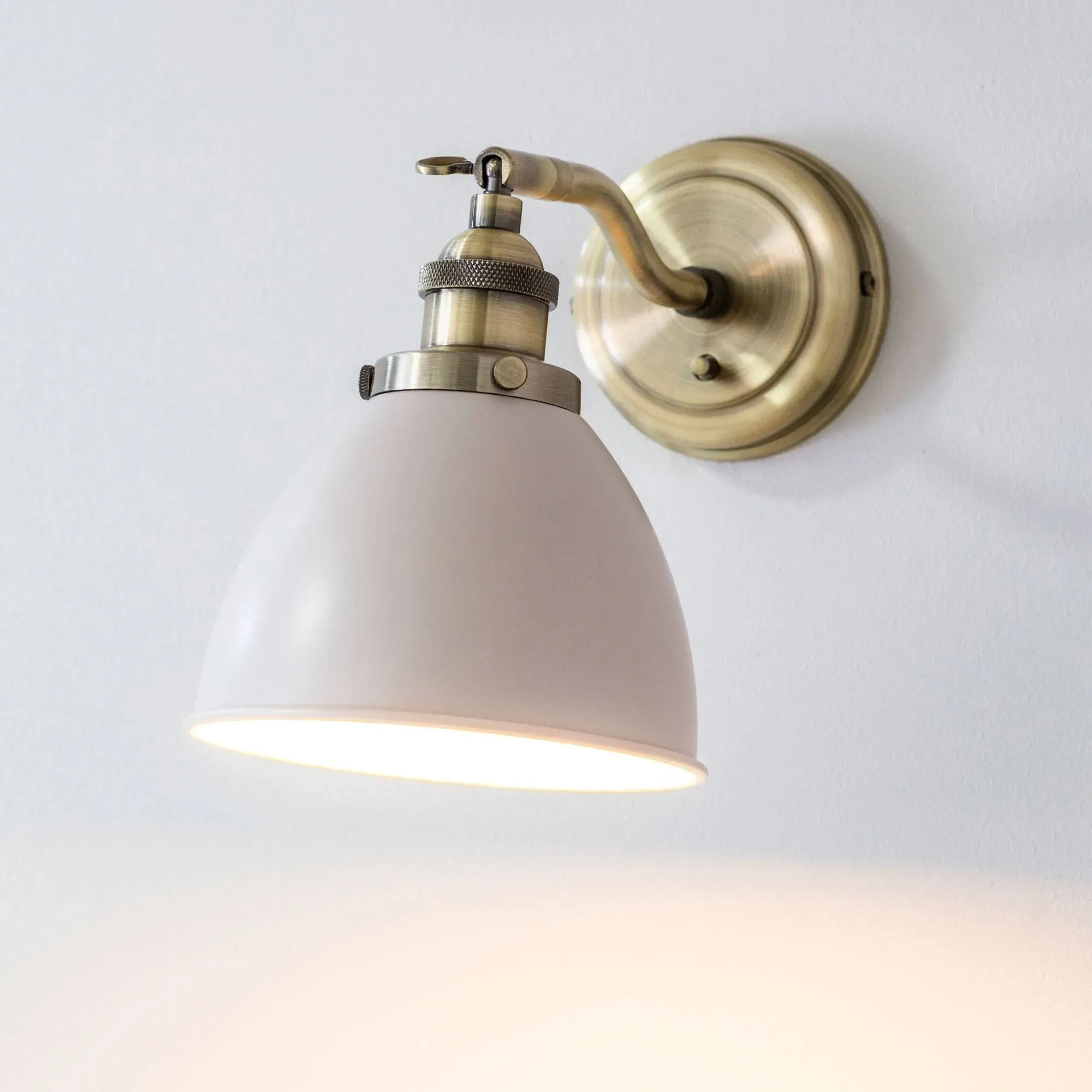 Franklin Wall Light - Taupe, Antique Brass product