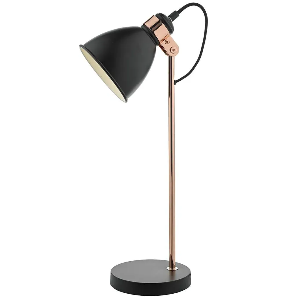 Frederick 51cm Table Lamp - Black, Copper product