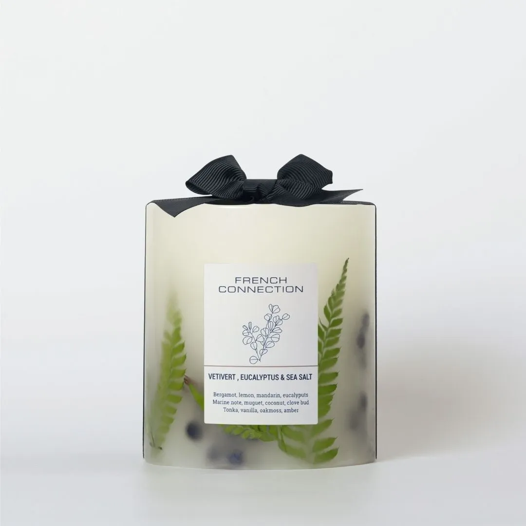 French Connection 1-Wick Scented Candle - Vetivert, Eucalyptus & Sea Salt product
