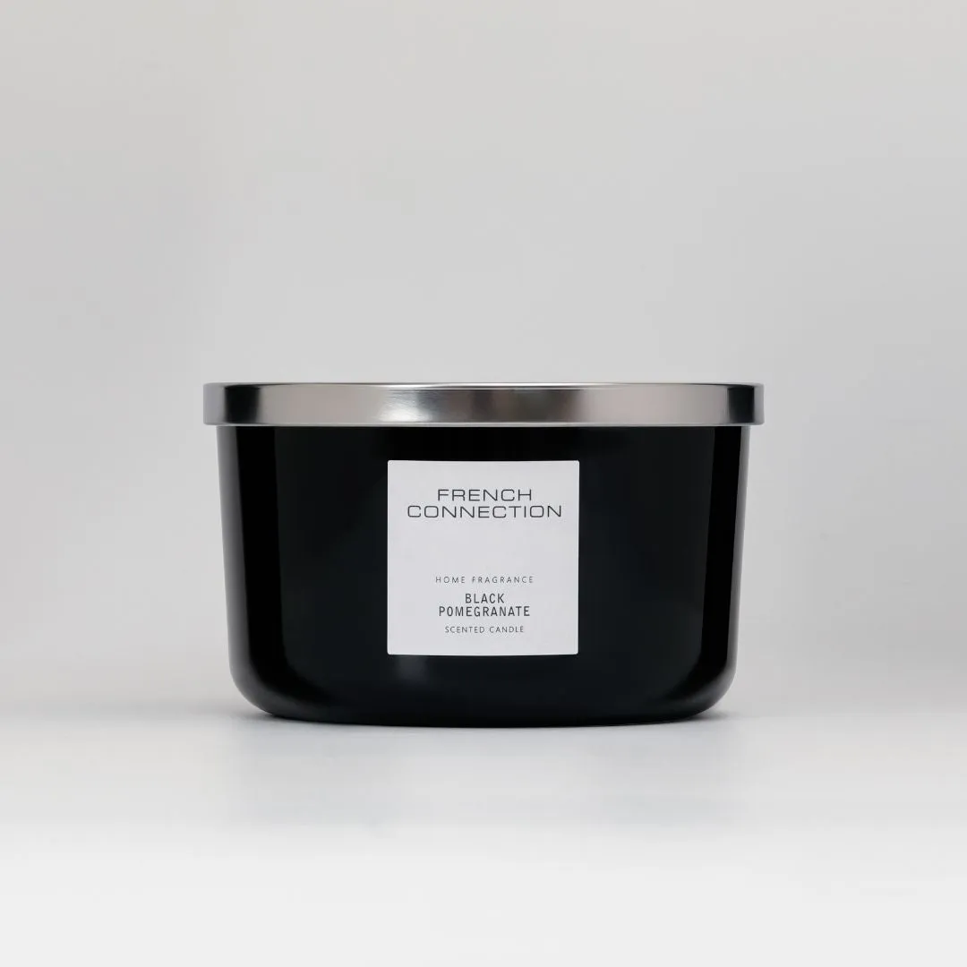 French Connection Black Pomegranate 3-Wick Scented Candle product