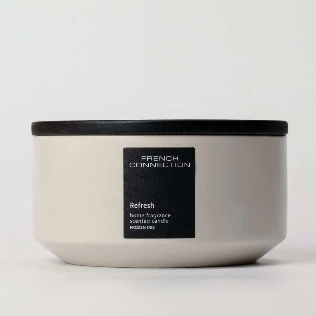 French Connection Refresh 3-Wick Scented Candle - Cream product
