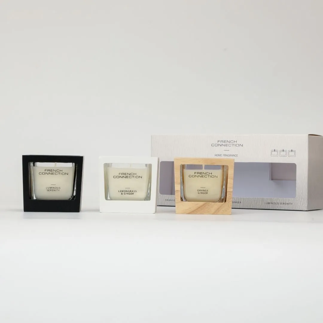 French Connection Set of 3 Small Scented Candles product