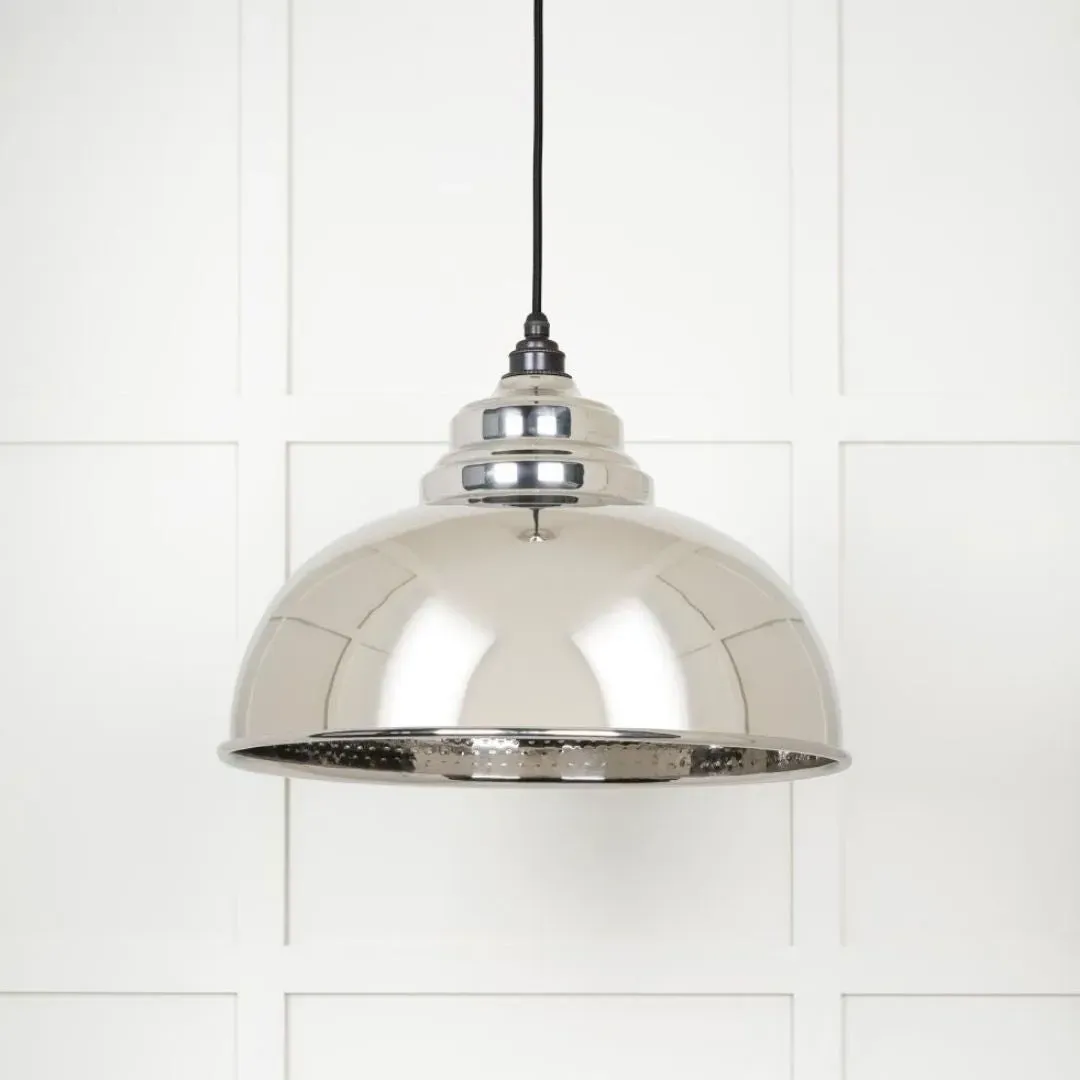 From the Anvil Harborne Pendant Ceiling Light - Hammered Nickel, Brass product