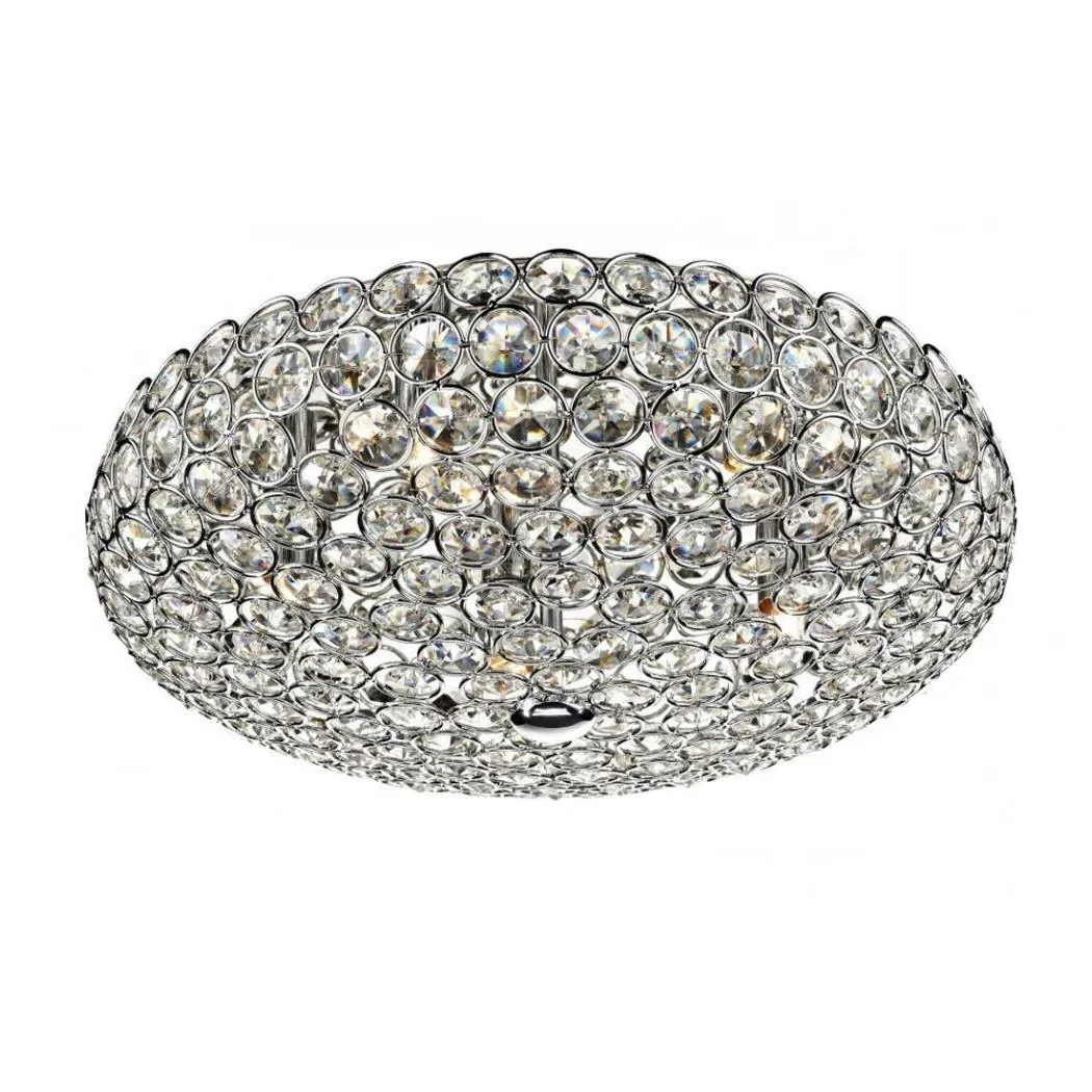 Frost 5-Light Flush Ceiling Light - Chrome, Crystal product