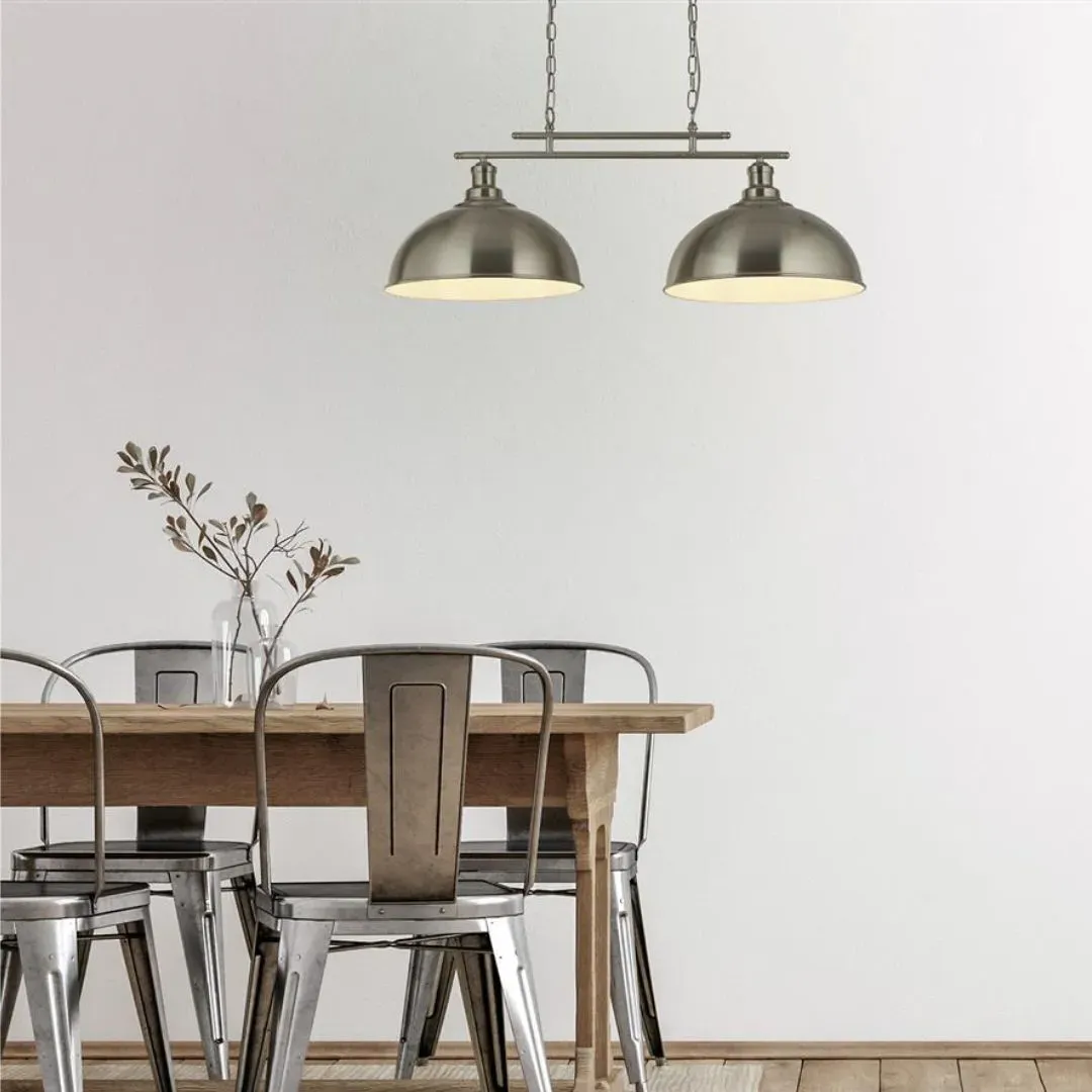 Fusion 2-Light Ceiling Pendant - Satin Silver product