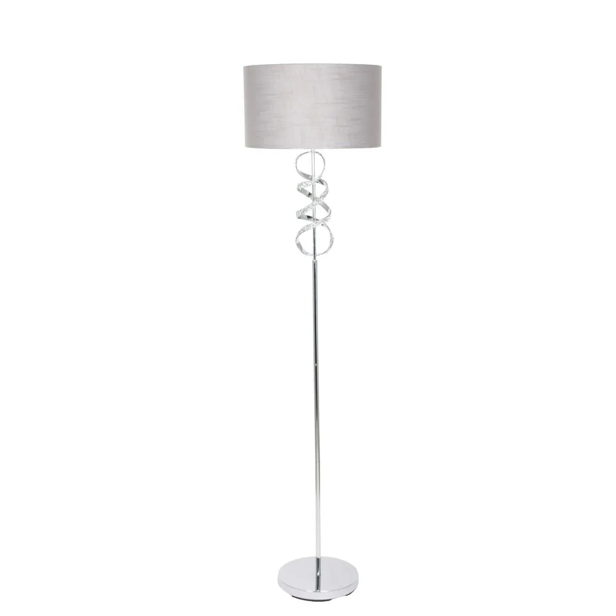 Gabriella Twist Floor Lamp 1-Light - Silver, Chrome product