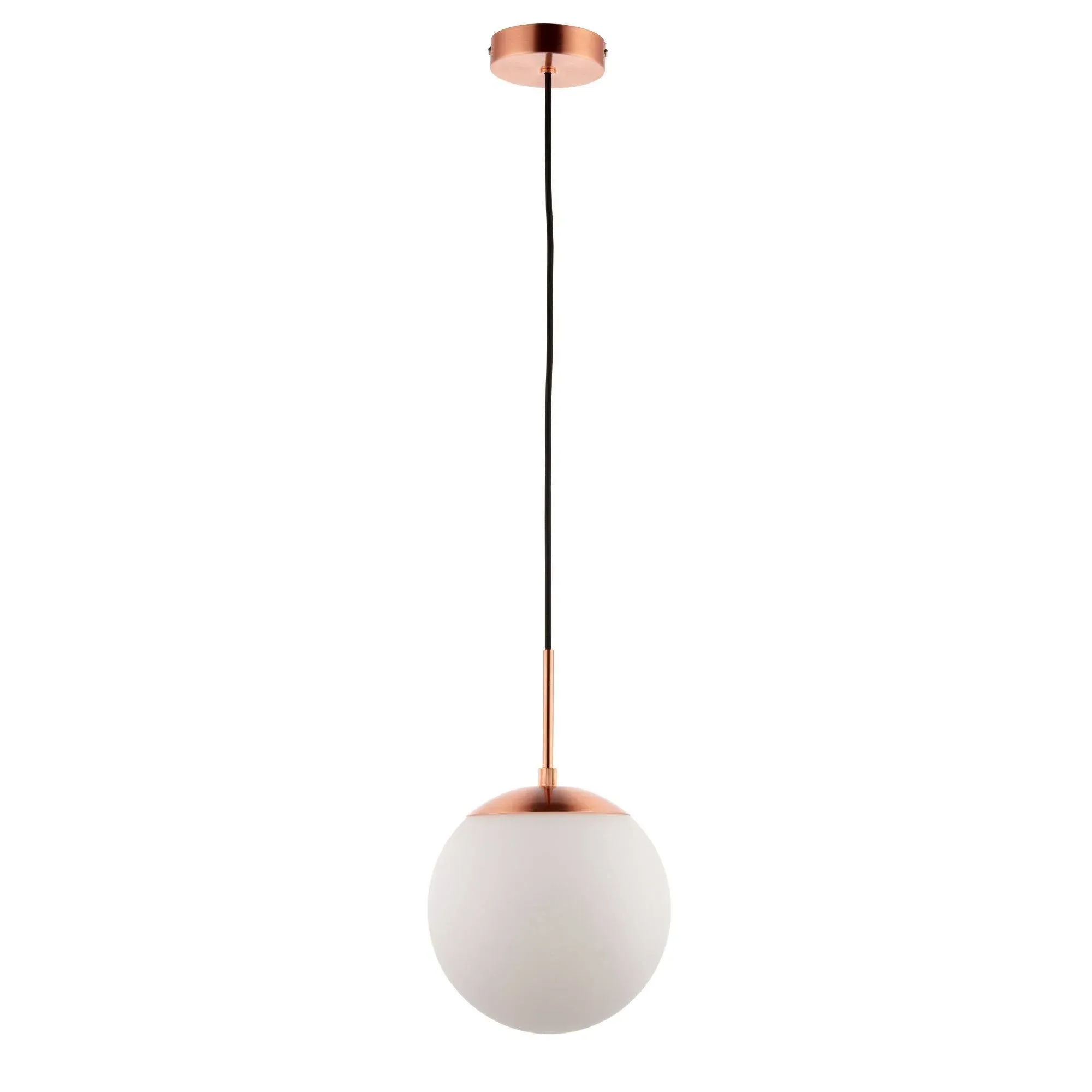 Gerda Single Pendant Ceiling Light - Copper, Opal Glass product
