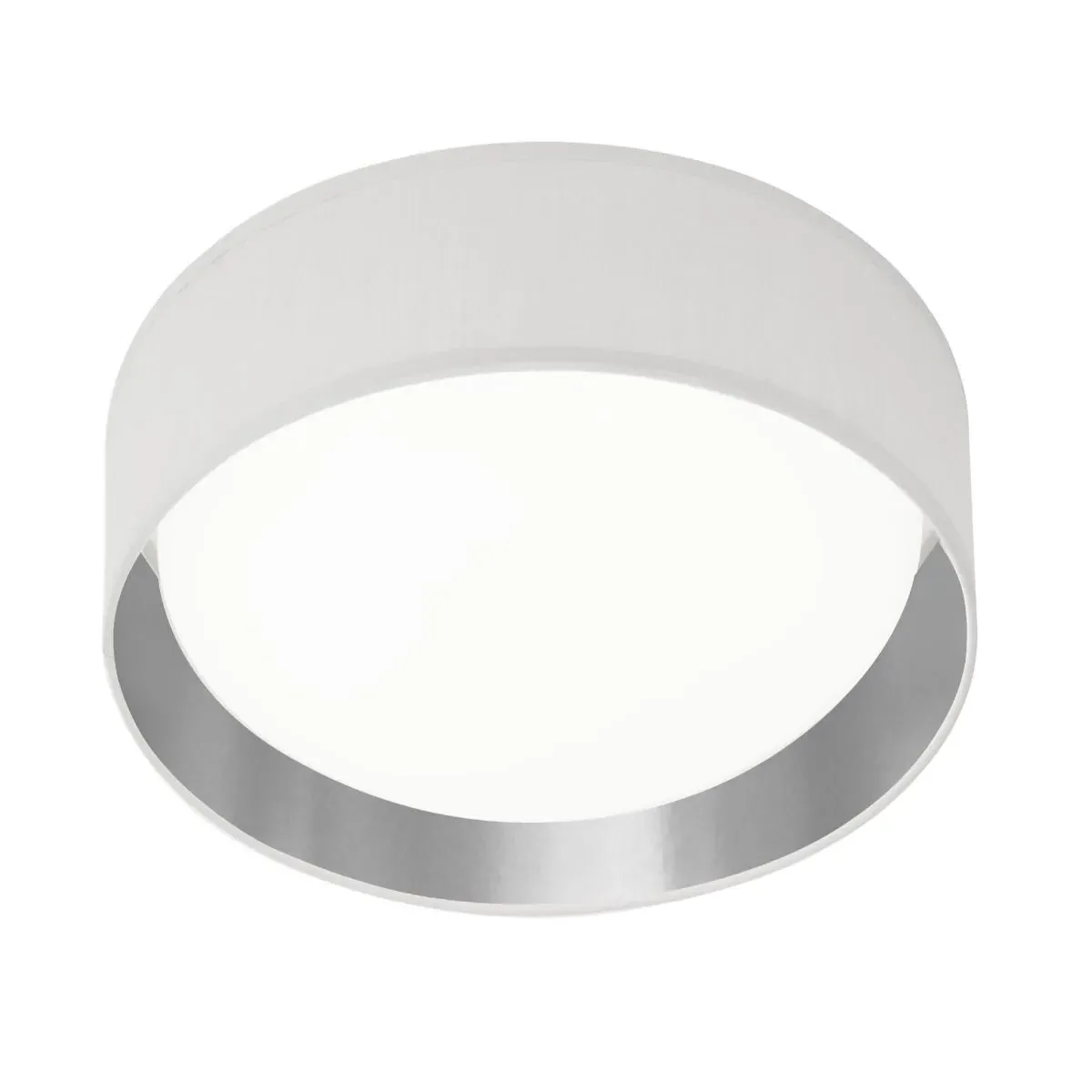 Gianna LED Flush Ceiling Light with Silver Lining - White product
