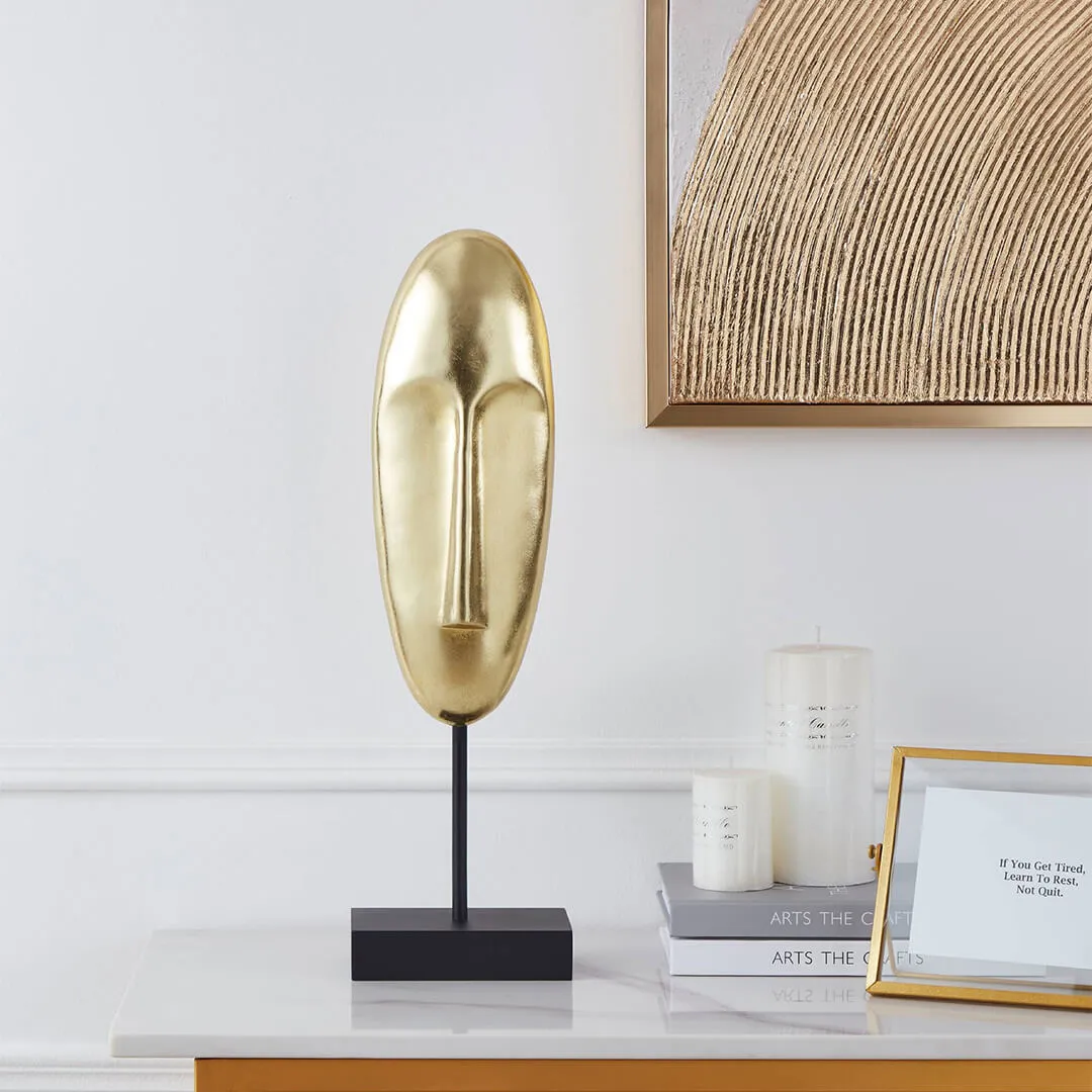 Gifu Gold Face Ornament - Gold, Aluminium product