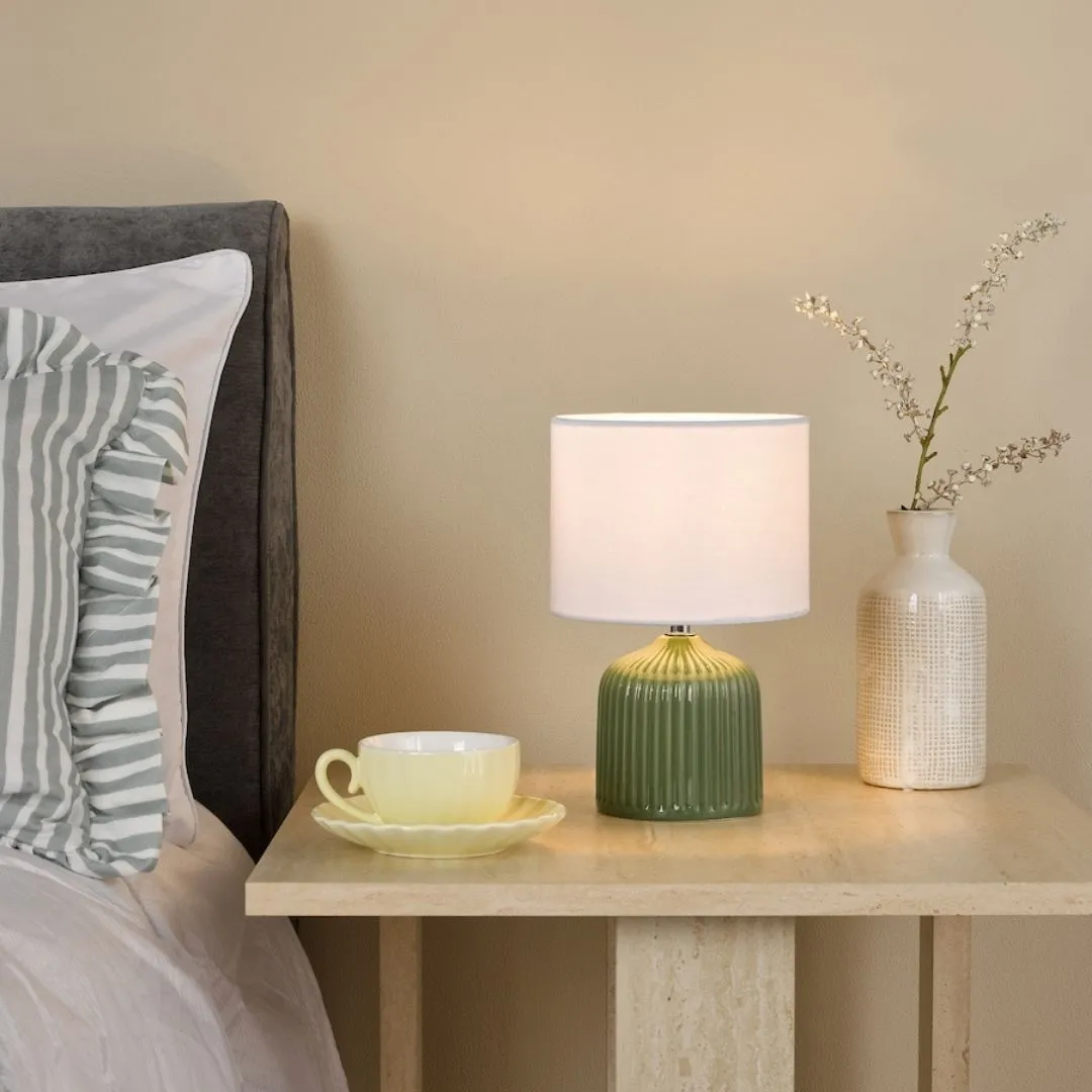 Gigi Twin Pack Ceramic Table Lamps - Green product