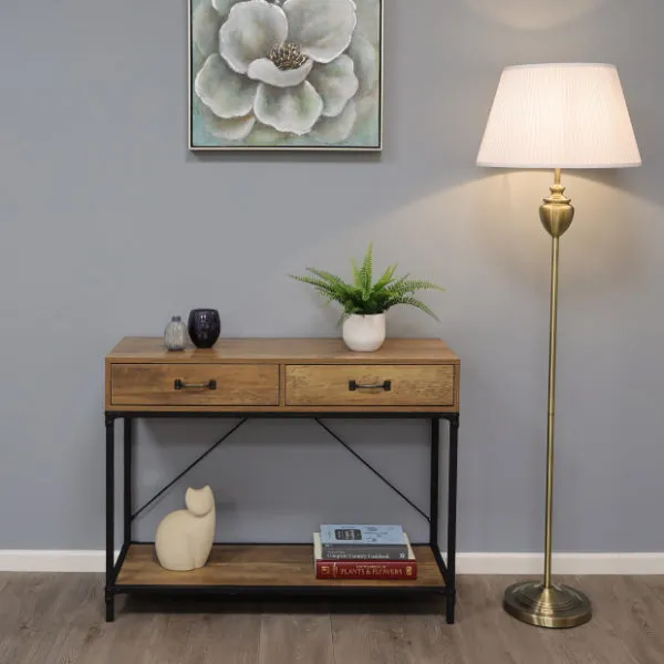 Giona Floor Lamp - Antique Brass, White product