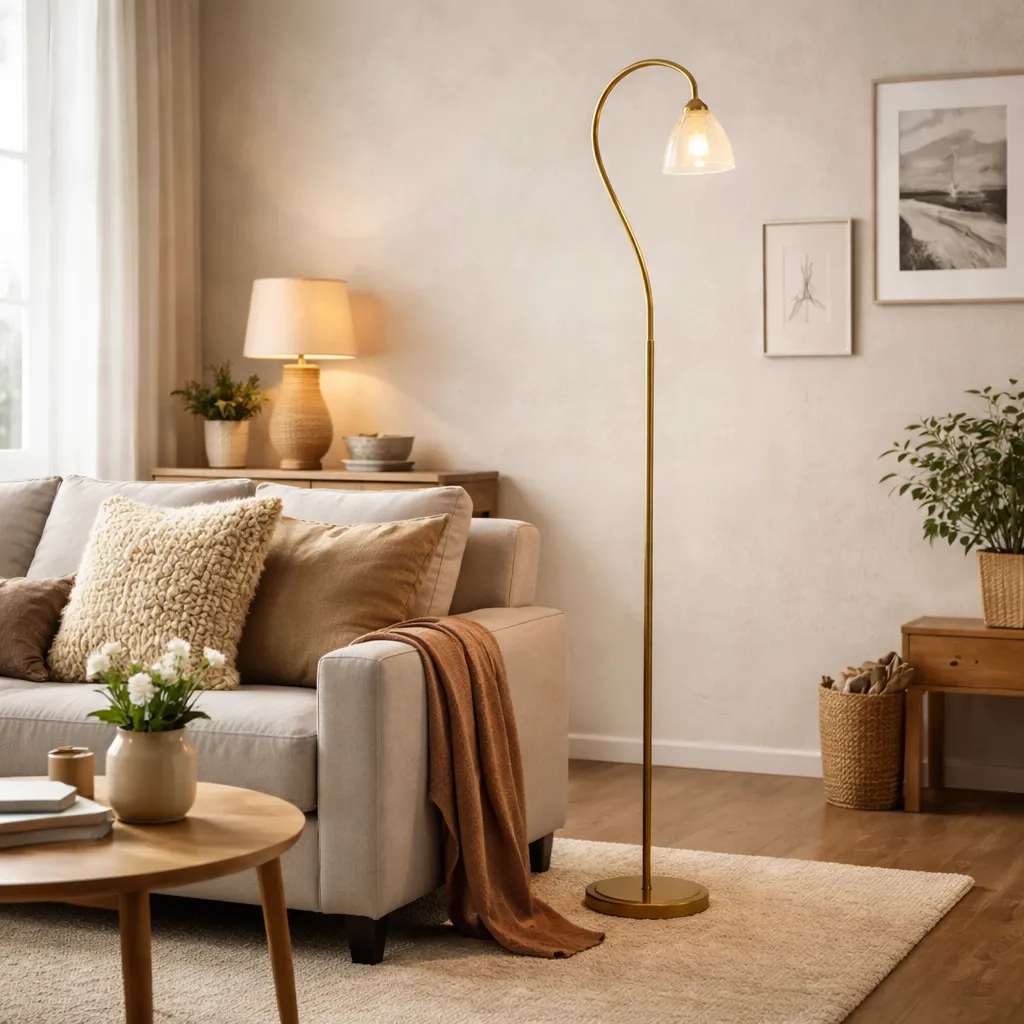 Glynis Antique Bronze Floor Lamp - Bronze, Steel product