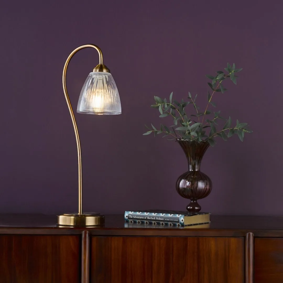 Glynis Table Lamp - Antique Bronze, Glass product
