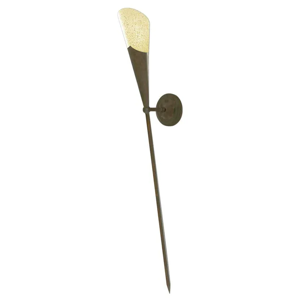 Gothic Long Tail Torch Wall Bracket - Antique Brass product