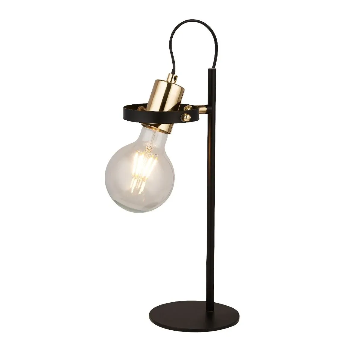 Hansel 1-Light Table Lamp - Black, Brass product