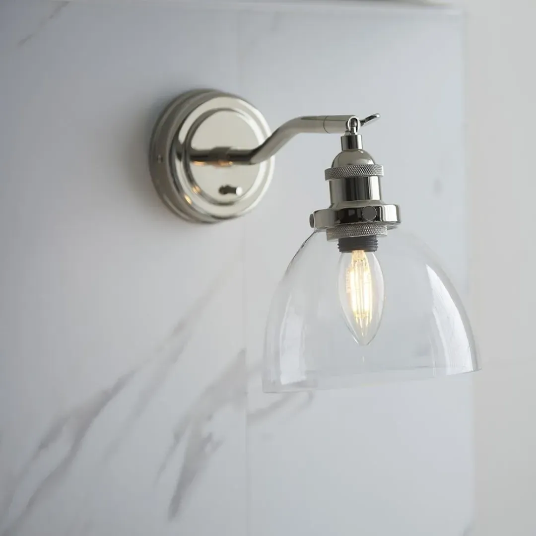 Hansen Polished Nickel & Glass Task Wall Light product