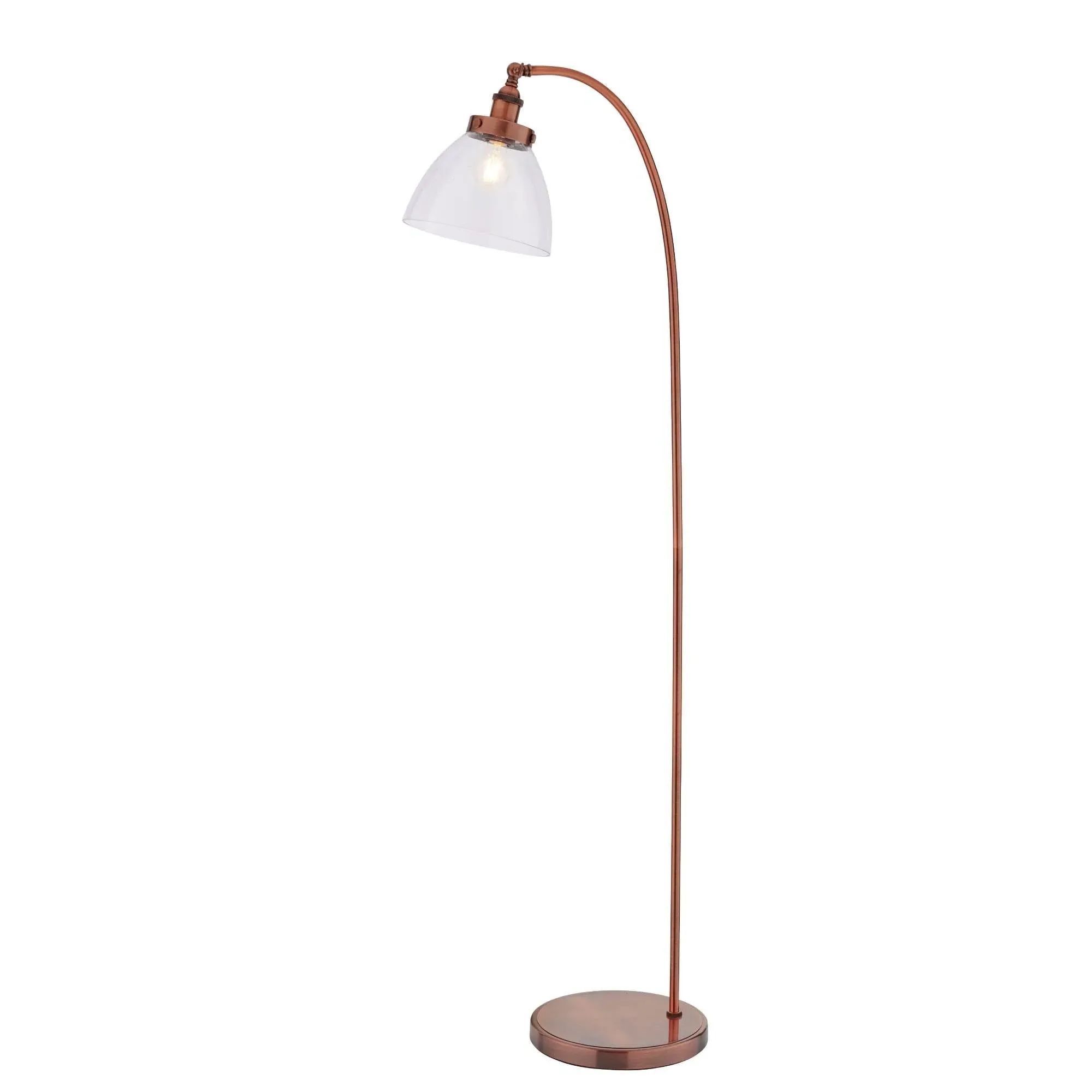 Hansen Task Floor Lamp - Copper, Glass product