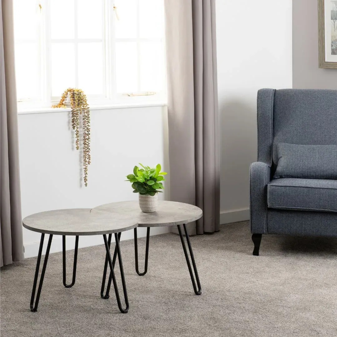 Harris Duo 2-Piece Coffee Table Set - Concrete Effect product