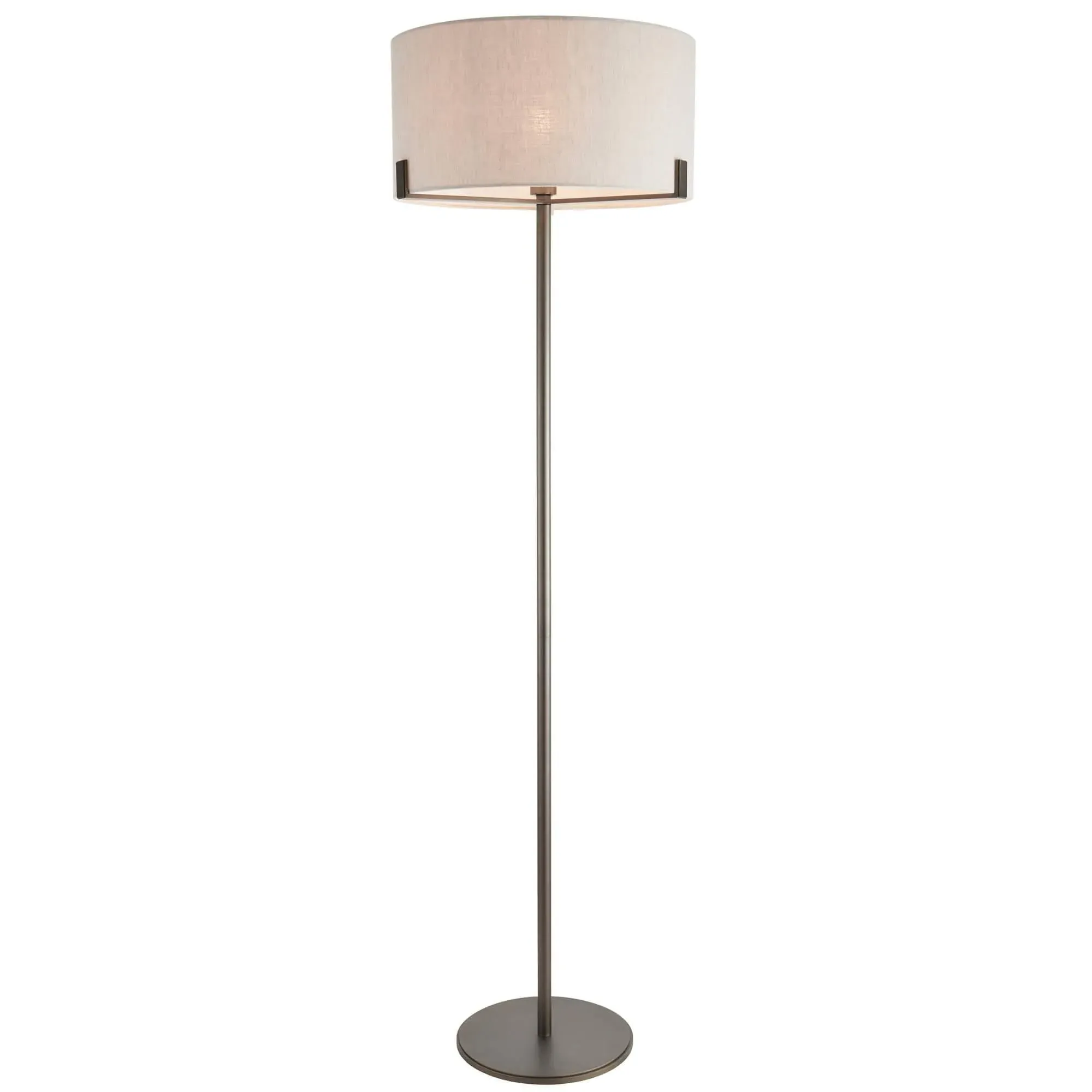 Hayfield Floor Lamp - Brushed Bronze, Linen product