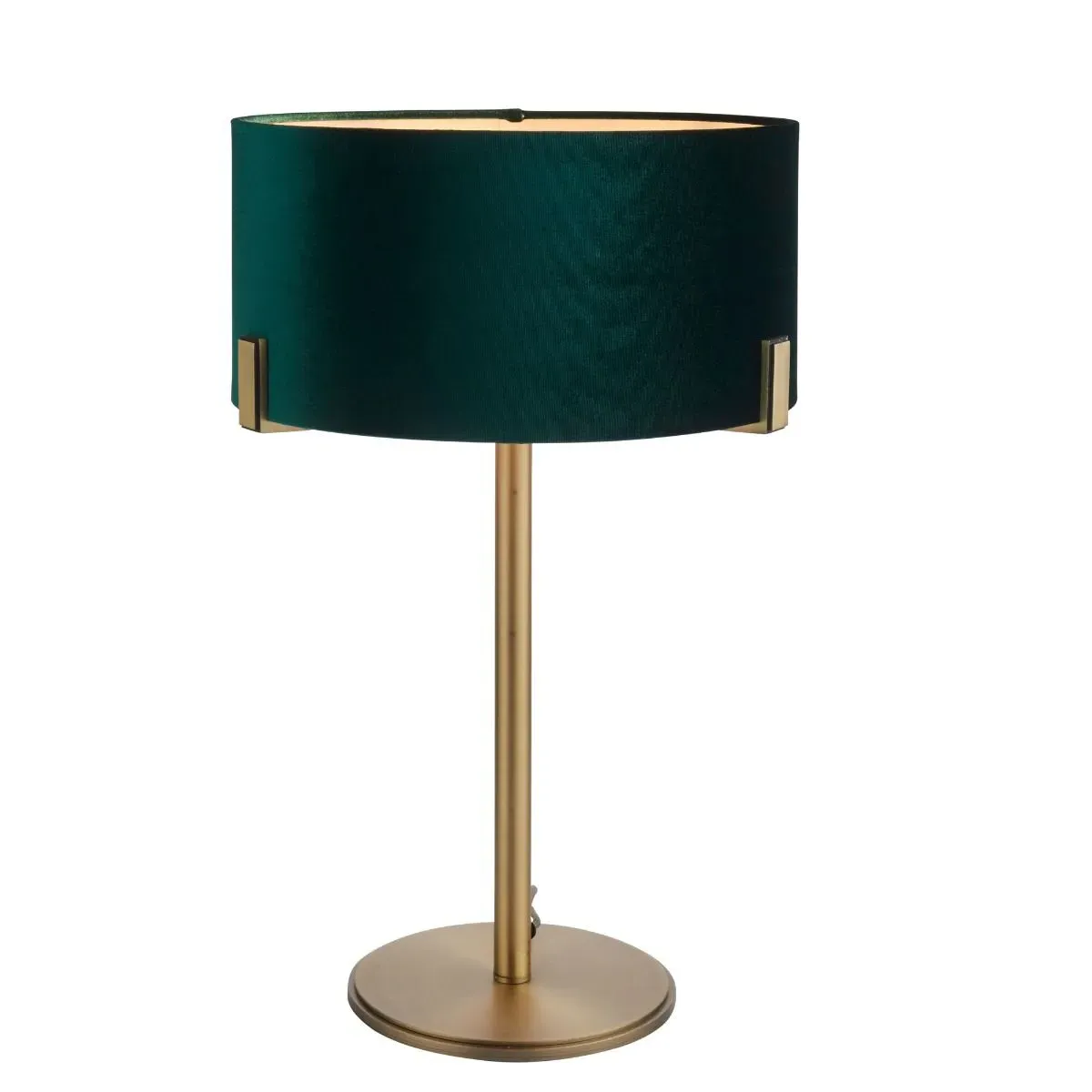 Hayfield Table Lamp - Green, Velvet product