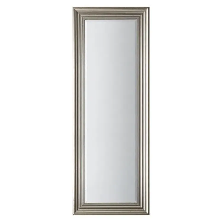 Haylen Rectangle Wall Mirror - Silver, Brushed Steel product