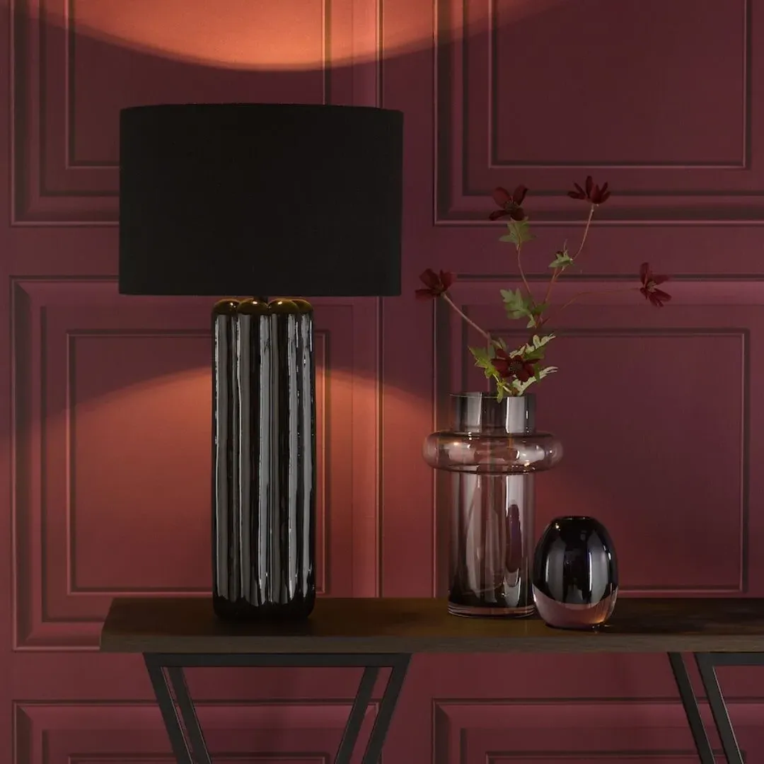 Hebron Table Lamp - Black, Ceramic product