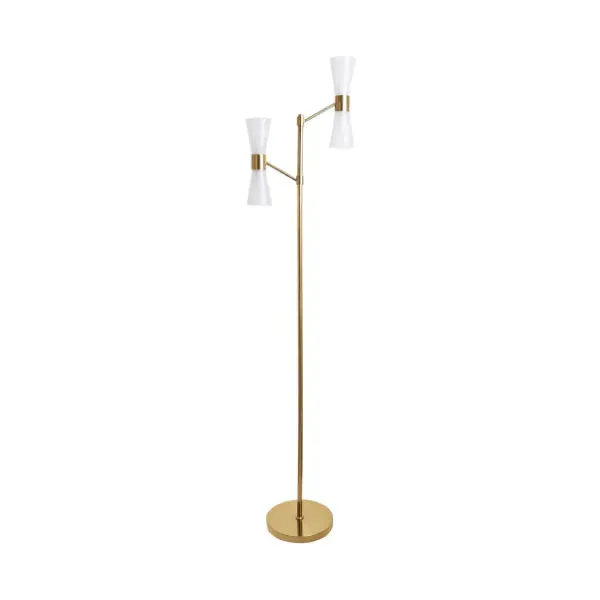 Herrera 4-Light Floor Lamp - Gold, Opal Glass product