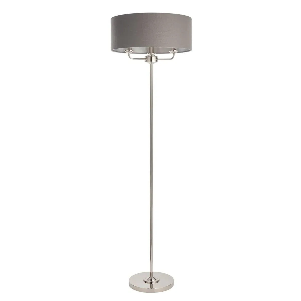 Highclere 3-Light Floor Lamp - Charcoal, Nickel product