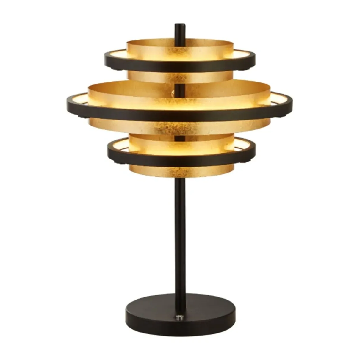 Hive 3-Light LED Table Lamp - Black, Gold product